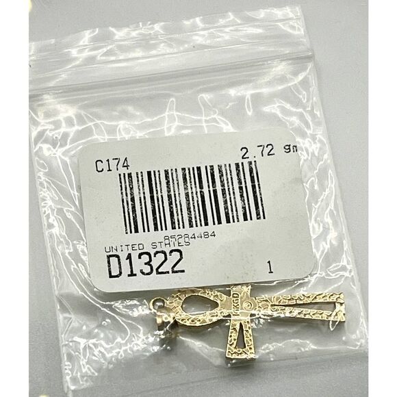 14k Gold Ankh or Egyptian Cross Pendant - Picture 8 of 11